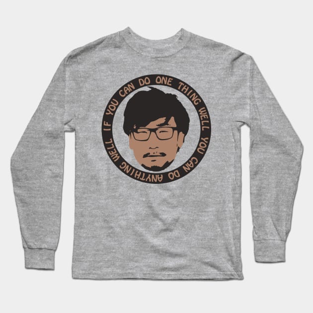 Kojima's Word's of Wisdom Long Sleeve T-Shirt by Sonchezz